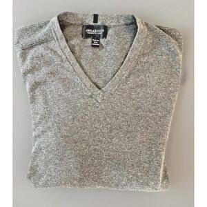 Kenneth Cole Men's Awareness Grey Ribbed V Neck Sweater - Men's XXL-